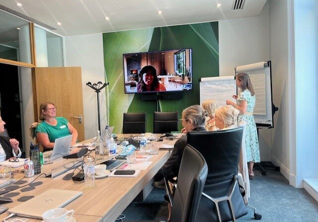 WIN June EA Workshop with Rach at flipchart WIN June EA Workshop with Rach at flipchart